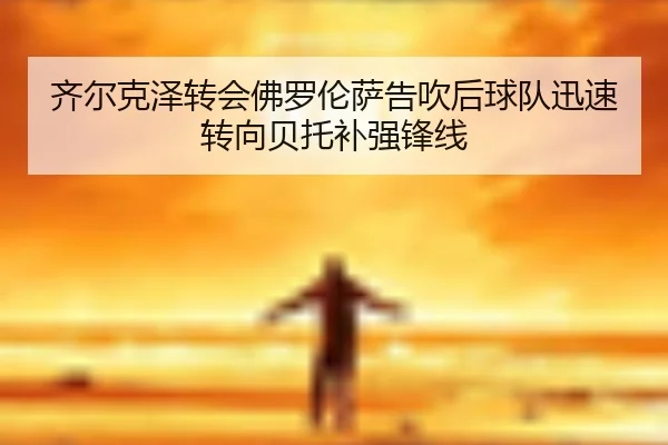 齐尔克泽转会佛罗伦萨告吹后球队迅速转向贝托补强锋线